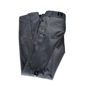 Express Editor Black & White Patterned Bootcut Pants - 6